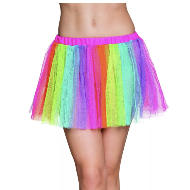 Kostuum Regenboog dames tutu