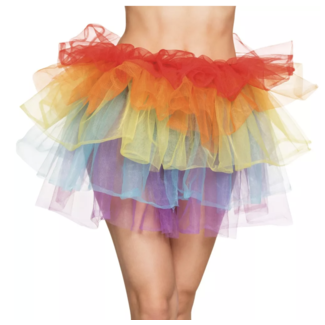 Kostuum Regenboog tutu franjes