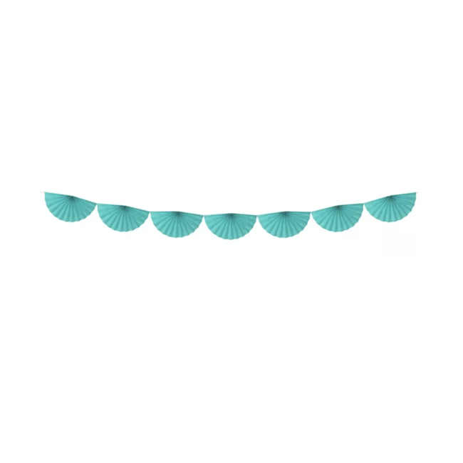 J-style-deco.nl Turquoise waaier slinger