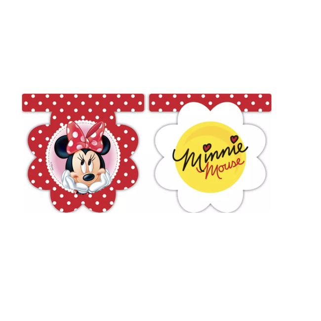 J-style-deco.nl Minnie mouse bloem slinger rood