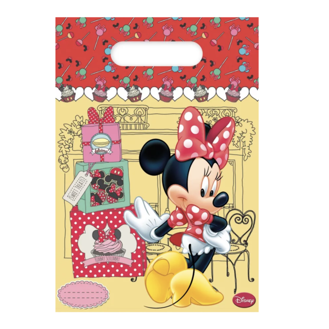 J-style-deco.nl Minnie mouse uitdeel zakjes rood