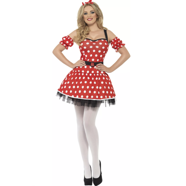 Minnie mouse dames kostuum