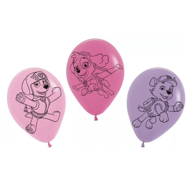 Paw patrol ballonnen roze