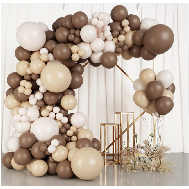 Party items Ballonnen boog bruin - beige