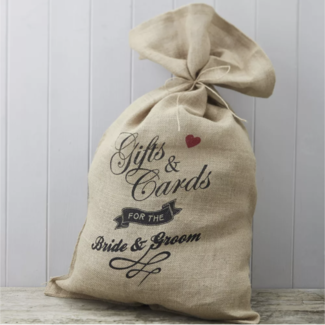 Ginger Ray  Jute enveloppen zak bride & groom