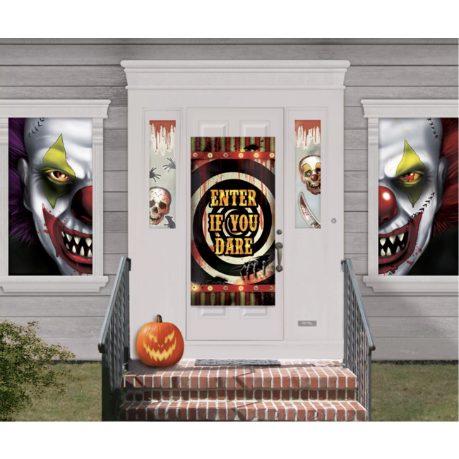Naar boven donker Patriottisch Halloween clown deur decoratie - J-style-deco.nl | Online feestwinkel  Zeeland