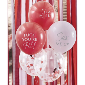 J-style-deco.nl Love ballonnen rood - roze