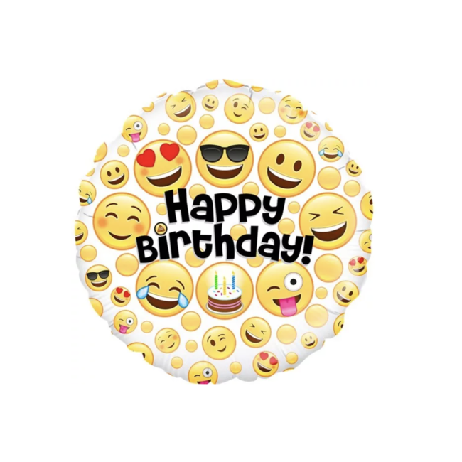 J-style-deco.nl Emoji folie ballon happy birthday