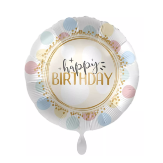 J-style-deco.nl pastel happy birthday ballon