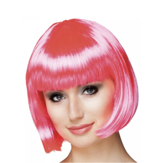 party Candy roze bob line pruik