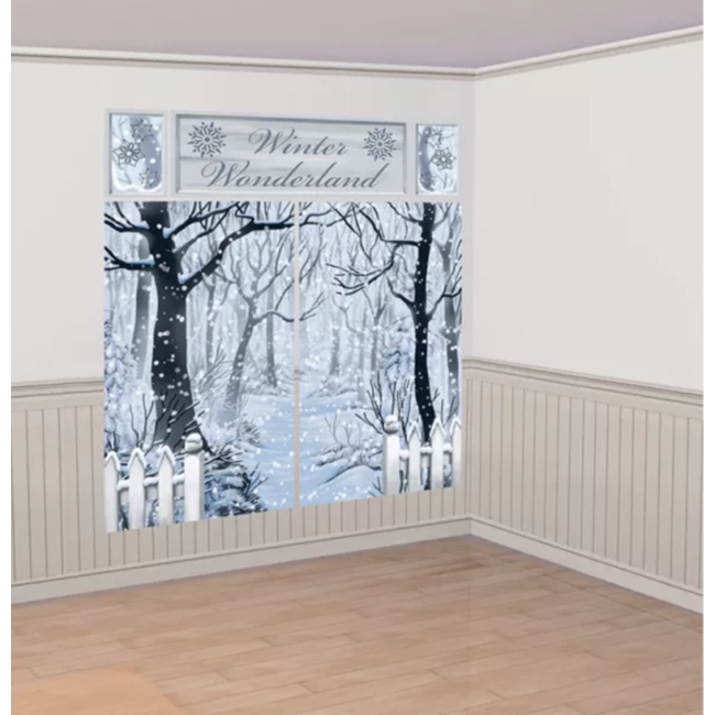 party Winter wonderland wand decoratie