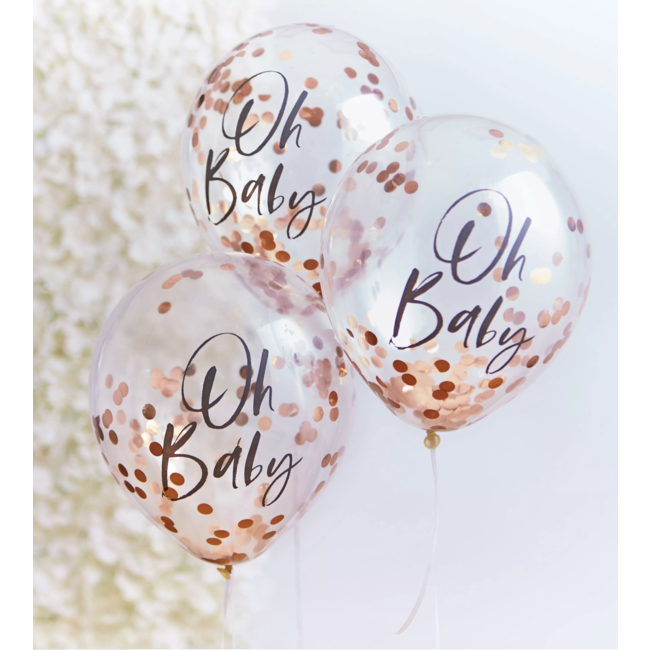 party Oh baby confetti ballonnen