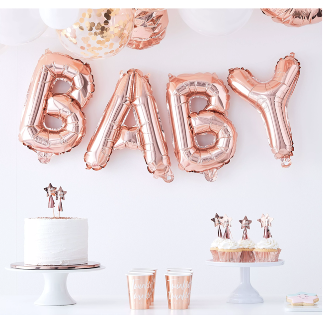 party Baby ballon rosé goud