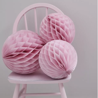 party Honeycombs licht roze