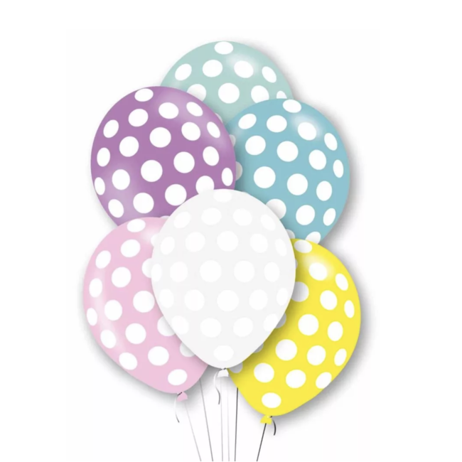 party Stippen ballonnen pastel