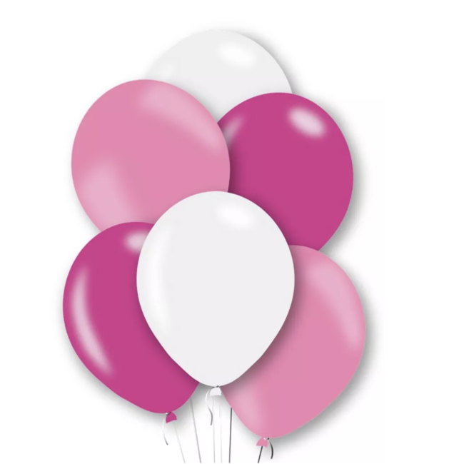 Ballonnen mix roze - wit