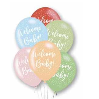 party Welcome baby ballonnen pastel