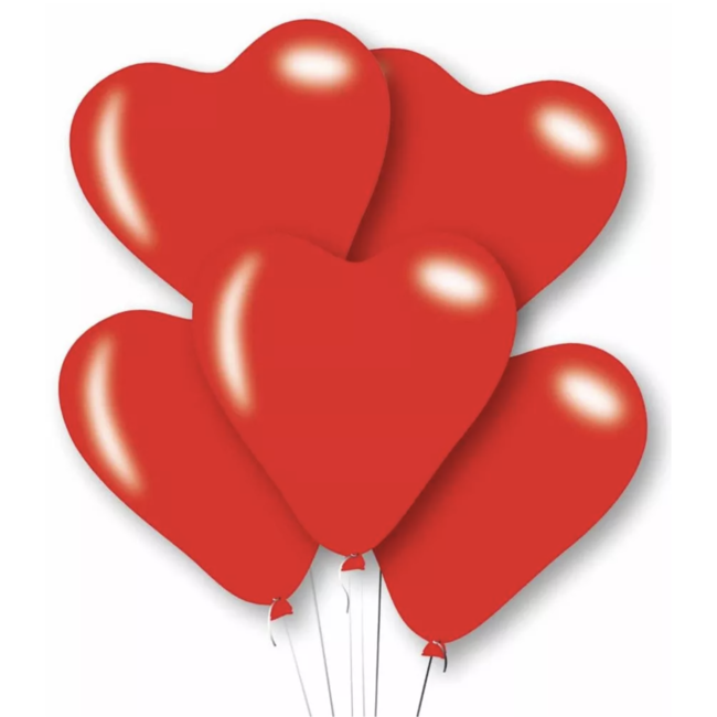 J-style-deco.nl Hart ballonnen rood