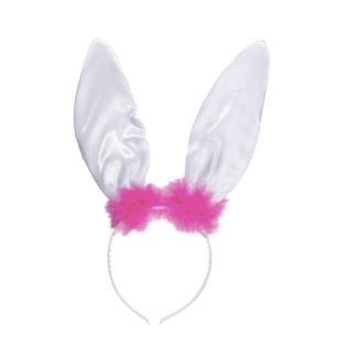 party Bunny haarband roze - wit