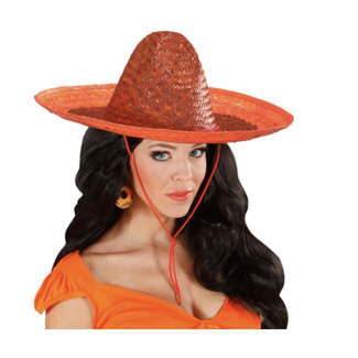 party Sombrero hoed oranje