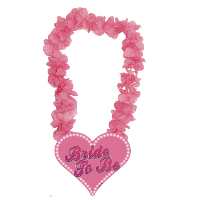 party bride to be hawaii krans roze