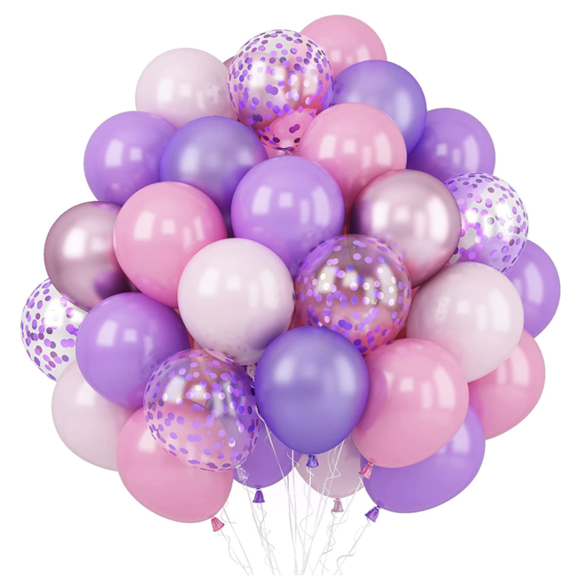 party Ballonnen mix paars - roze