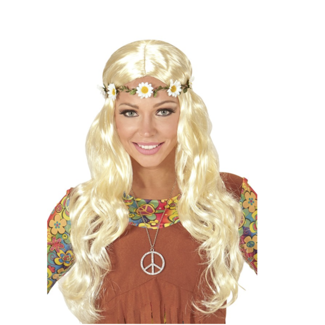 party Hippie pruik blond