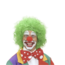 party Clown pruik groen