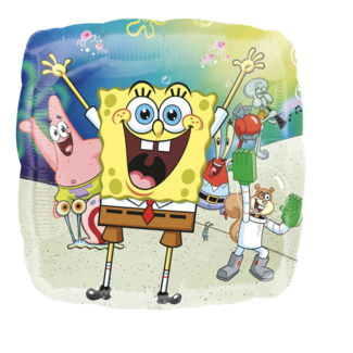 J-style-deco.nl Spongebob folie ballon vierkant