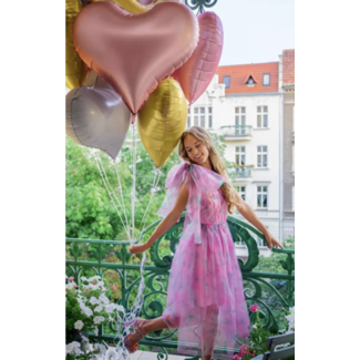 party Hart ballon rose goud XXL