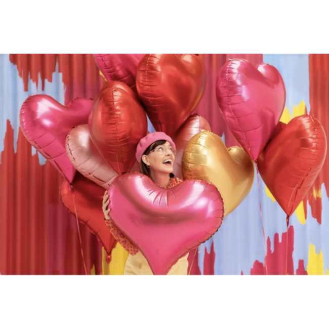 party Hart ballon roze XXL