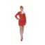 Stewardess dames kostuum rood