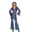 Disco jumpsuit parelmoer dames kostuum