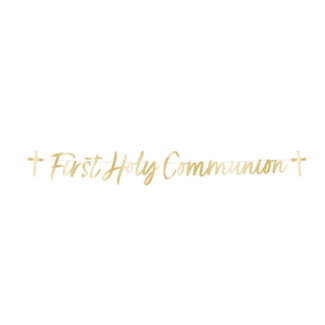 Eerste communie slinger goud