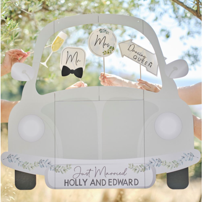 Foto frame just married auto