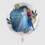 Frozen ballon rond blauw