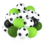 Voetbal ballonnen zwart - groen - lime