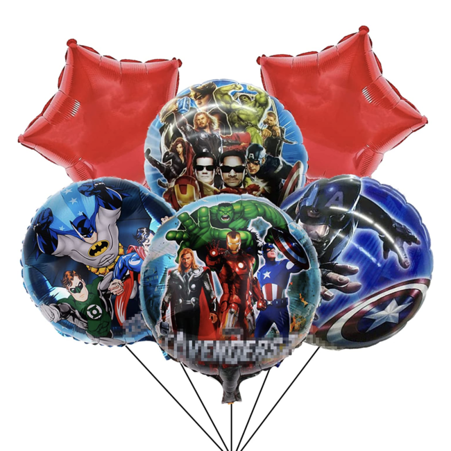 Avengers ballonnen boeket rood