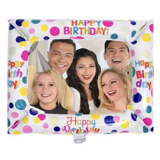 super Foto frame happy birthday confetti