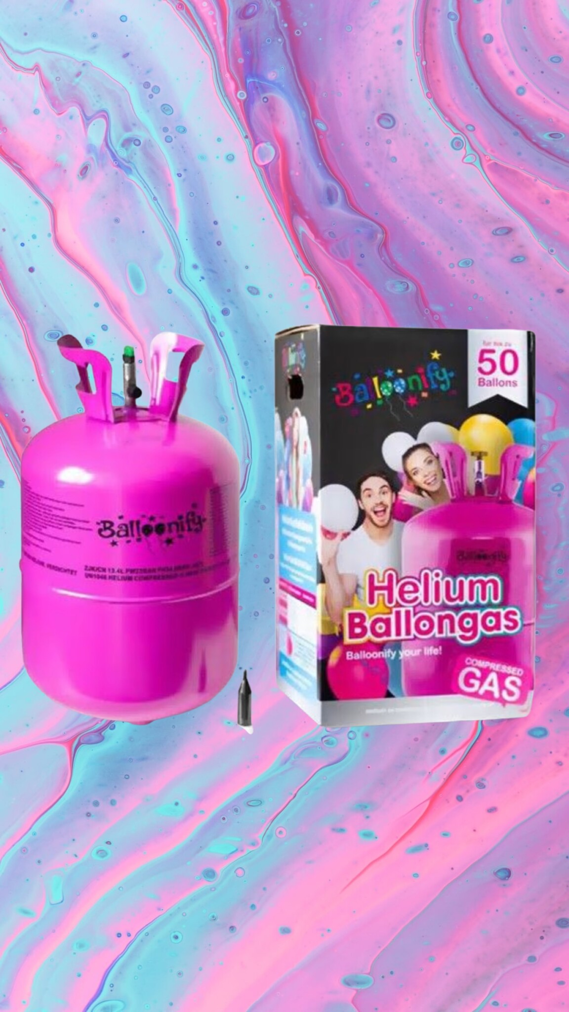 Hoe gebruik je een helium tank