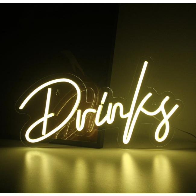 DRINKS neon LED bord