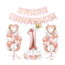 Happy birthday versiering set kroon