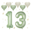 13 jaar ballonnen set nude - olijf groen