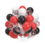 Ballonnen mix rood - wit - zwart confetti
