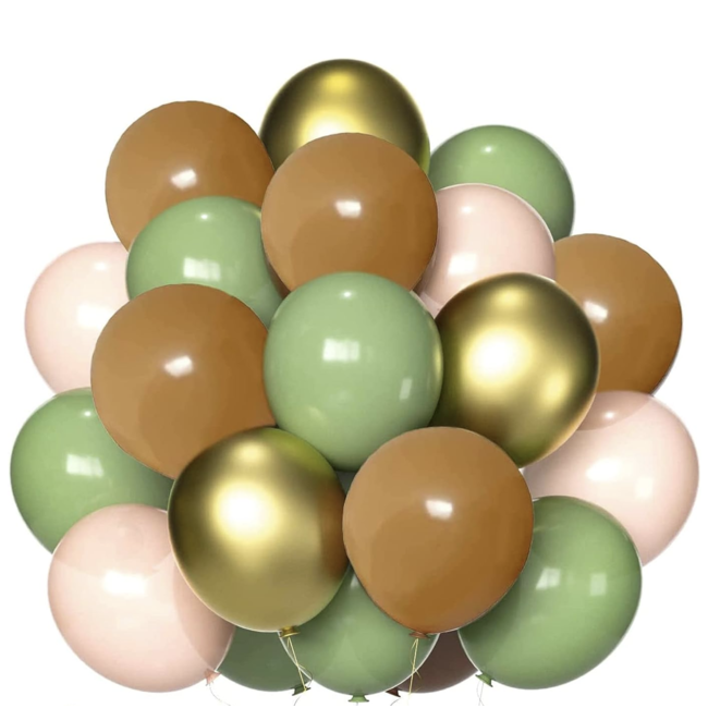 nude ballonnen jungle goud