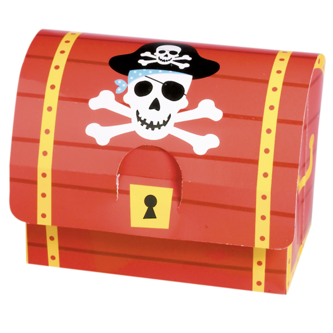 Piraten doosjes rood