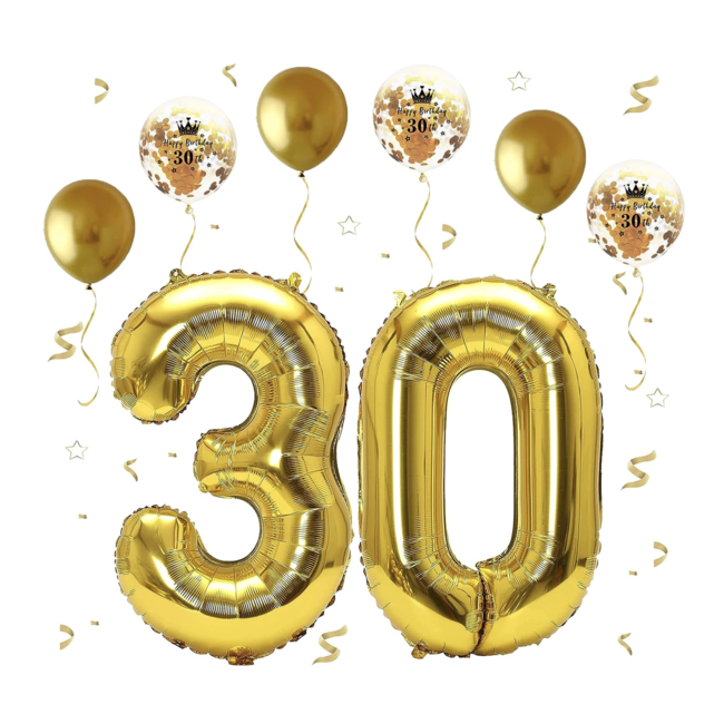 30 jaar ballonnen set goud