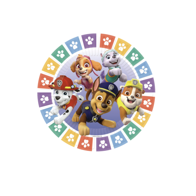 Paw patrol borden regenboog