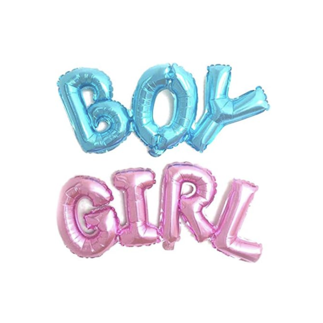 Boy - Girl folie ballonnen set