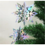 Sneeuwvlok slingers parelmoer 3D
